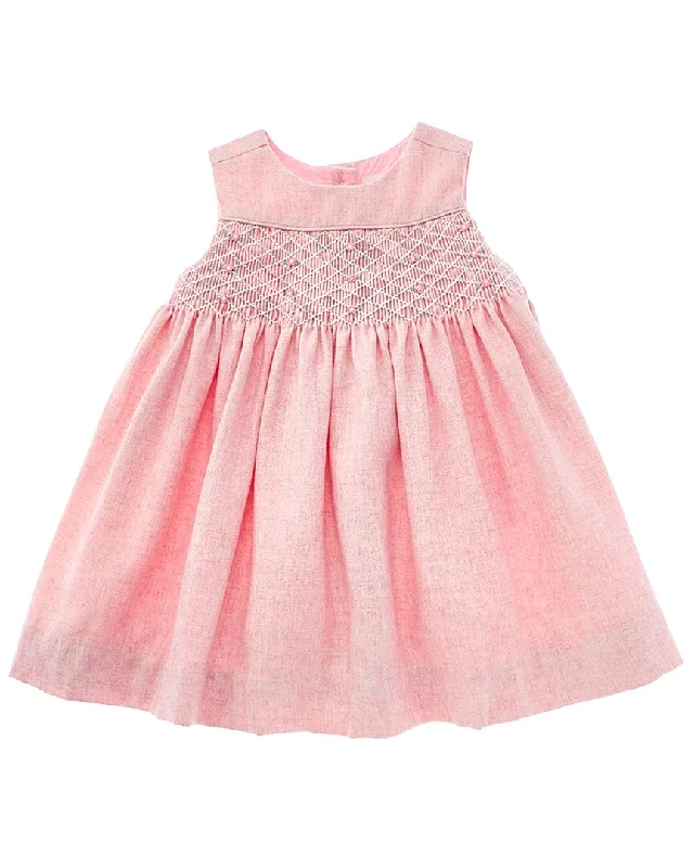 Deal Dash Rachel Riley Smocked Wool-Blend Pinafore