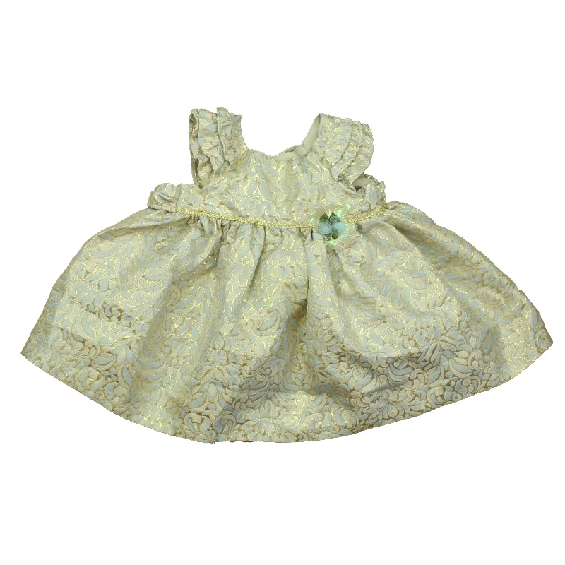 Super Savings Laura Ashley Girls Gold Special Occasion Dress