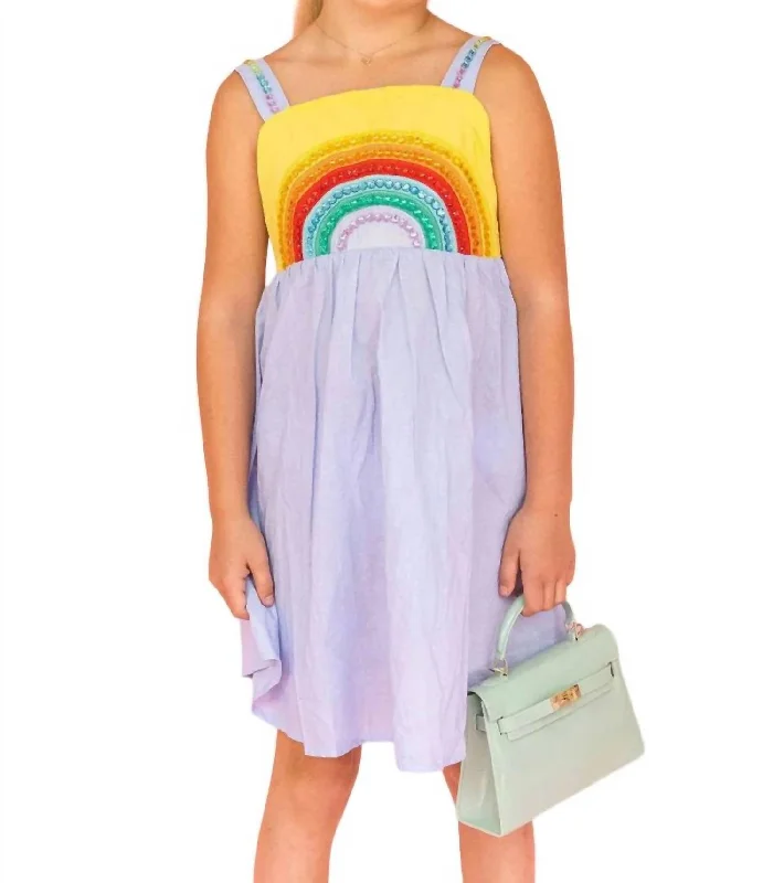 Price Reduction Crystal Rainbow Sun Dress In Lavender