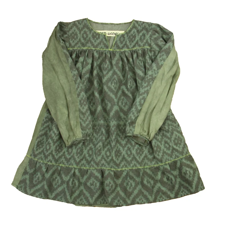 New Arrival Custo Growing Girls Gray | Aqua Dress