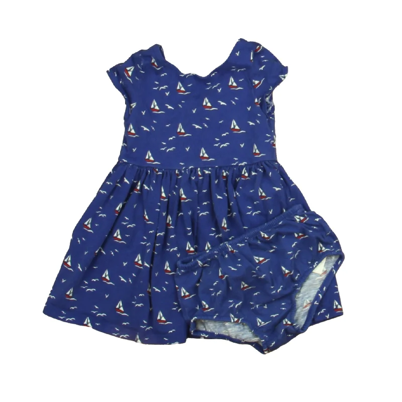 Fantastic Deals Ralph Lauren Girls Blue Sailboats Dress
