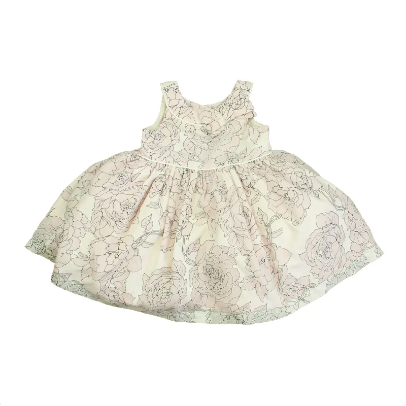 Weekend Flash Sale Hanna Andersson Girls Pink | Black Floral Dress