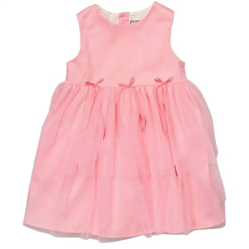 Big Discounts Girls' Tulle Party Dress In Pink