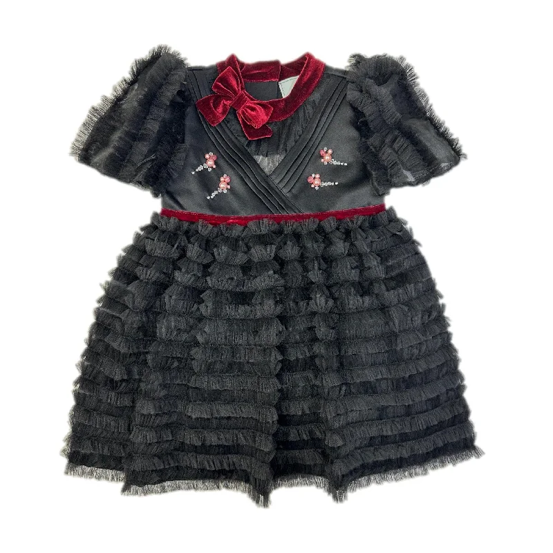 Stock Up and Save Kylie Black Tulle and Organza Dress