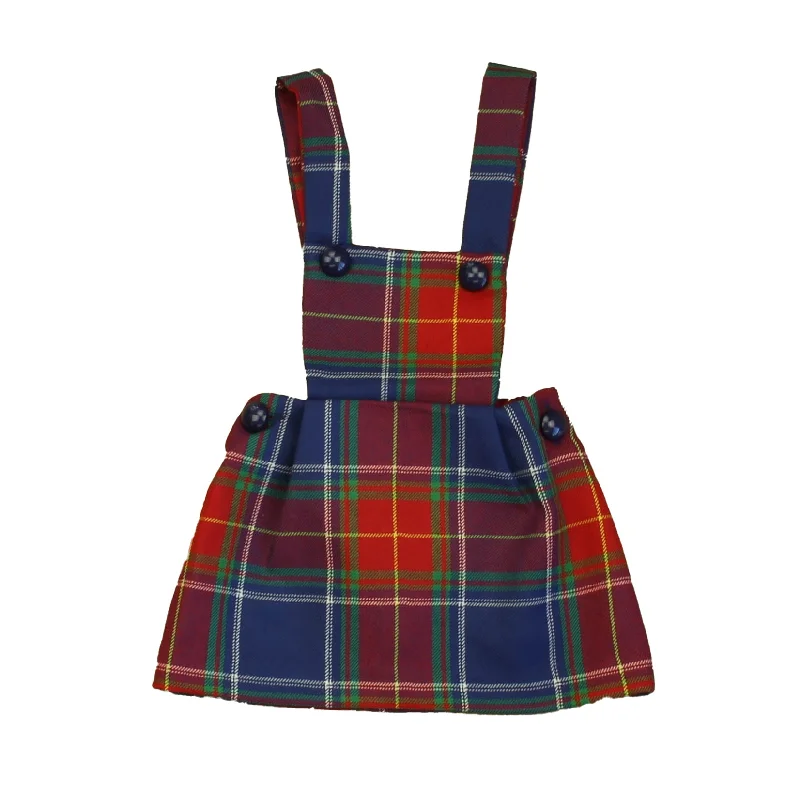 Bargain Bin Classic Prep Girls Scottish Tartan Dress