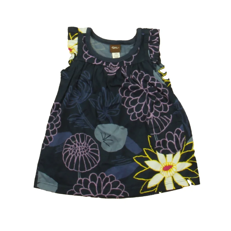 Online Specials Tea Girls Navy Floral Dress