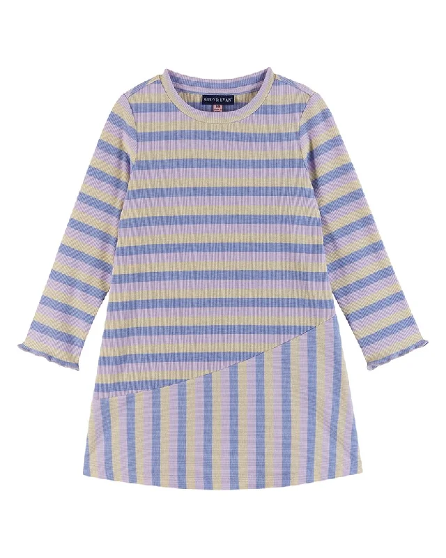 Final Markdown Andy & Evan Striped Asymmetrical Dress