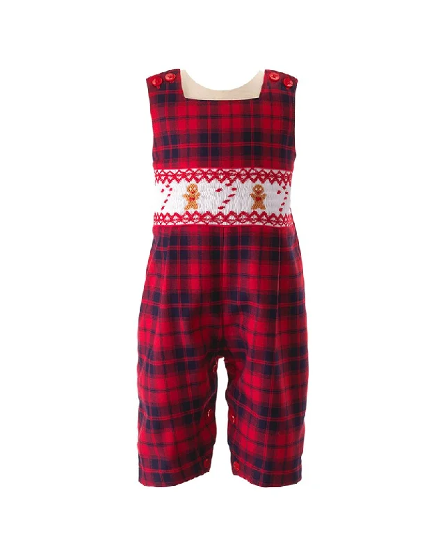Act Fast Rachel Riley Gingerbread Smocked Dungaree