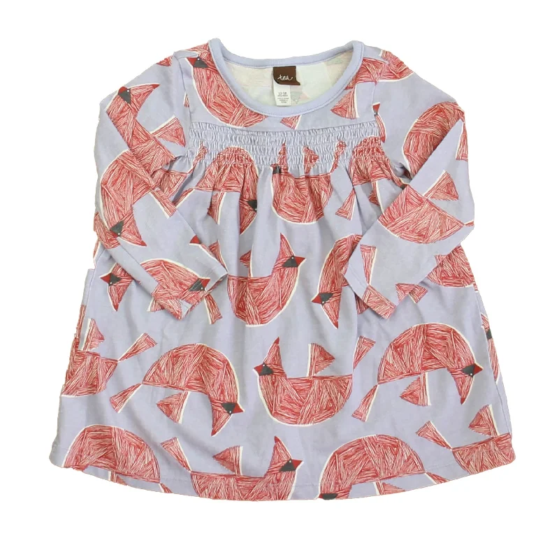 Limited Availability Tea Girls Purple | Red Cardinals Dress