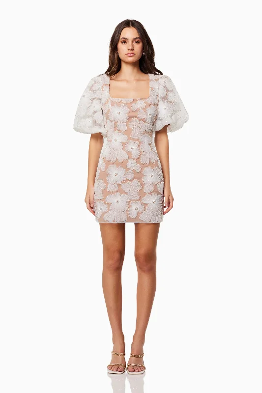 Bargain Blast Bellamy Fitted Mini Dress In White